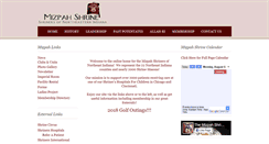 Desktop Screenshot of mizpahshrine.com